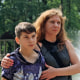 Oksana Stetsenko with her son Nikita.