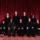 Justices of the U.S Supreme Court during a formal group photograph at the Supreme Court in Washington