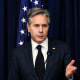 Image: Secretary of State Antony Blinken during a press conference in Jakarta, Indonesia on July 14, 2023.