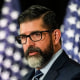 Florida Education Commissioner Manny Diaz Jr. at a press conference alongside Gov. Ron DeSantis in Miami on May 9, 2023.