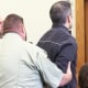Timothy Bliefnick is handcuffed in court after being found guilty in Adams County, Ill., on May 31, 2023.