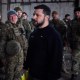 Ukrainian President Volodymyr Zelenskyy visit Ukrainian soldiers in Bakhmut, Ukraine
