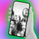 Photo Illustration: A cracked phone showing an image of a group of friends