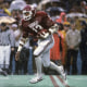 Oklahoma's Steve Sewell in action against Texas at in Dallas on Oct. 13, 1984. 