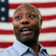 Sen. Tim Scott, R-S.C., in Oskaloosa, Iowa, on Aug. 31, 2023.