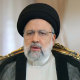 Iran's President Ebrahim Raisi during an interview with Lester Holt.