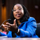 Judge Ketanji Brown Jackson testifies during her confirmation hearing at the Capitol