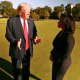 Kristen Welker during an interview with Donald Trump.