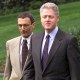 President Bill Clinton and White House Chief of Staff John Podesta at the White House in 1999.