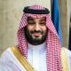 Mohammed bin Salman, Saudi Arabia's crown prince, arrives at the Elysee Palace in Paris on June 16, 2023. 