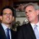 Eric Cantor, left, and Kevin McCarthy during a news conference at the RNC headquarters in Washington