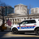 Policía de Columbus en Columbus, Ohio, abril de 2020.
