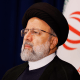 Iran's President Ebrahim Raisi holds a news conference.