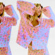 Photo Illustration: Matilda Djerf wearing a pajama set from her clothing brand Djerf Avenue