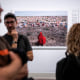 Jonathan Fointaine's "The Nomad's Final Journey" on display at the World Press Photo exhibition at the Hungarian National Museum.