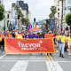 The Trevor Project at the Los Angeles Pride Parade.