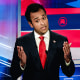 Vivek Ramaswamy speaks during the third Republican presidential primary debate.