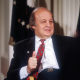 James Brady gives a thumbs up during the signing of the Brady Bill.