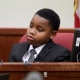Zion Carr, 11, testifies during the murder trial of former police officer Aaron Dean on Dec. 5, 2022, in Fort Worth, Texas. 