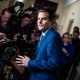 Rep. Matt Gaetz, R-Fla., talks with reporters in the U.S. Capitol on Oct. 3, 2023. 