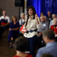 Republican presidential candidate former U.N. Ambassador Nikki Haley during a campaign event in Pella, Iowa on Oct. 21, 2023. 