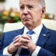 US President Joe Biden in the Oval Office of the White House in Washington, DC. on Nov. 30, 2023. 