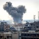 israel israeli hamas gaza palestinian conflict smoke billows attack