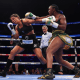 Claressa Shields throws a punch against Maricela Cornejo