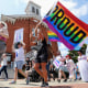 alabama transgender trans care march rally pride flag lgbtq proud