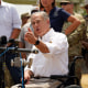 Texas Gov. Greg Abbott speaks during a news conference along the Rio Grande, Monday, Aug. 21, 2023, in Eagle Pass, Texas. 