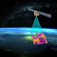 A rendering of a satellite that will be used to track methane emissions.