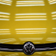 A yellow Volkswagen Golf