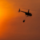 texas wildfire helicopter flight water bucket