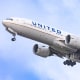 United Airlines Boeing 777-200 Aircraft Departing From Amsterdam jet airplane flight take off