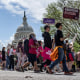 Demonstrators rally in support of abortion rights at the U.S. Supreme Court