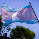 A Transgender Pride Flag in California