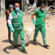 Palestinian forensic and civil defence recover human remains at Al-Shifa hospital in Gaza