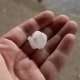 Hail in Lawrence County, Pa., on April 14, 2024.