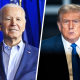 Aide by side of Joe Biden and Donald Trump