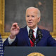 President Joe Biden speaks after signing the foreign aid bill at the White House on April 24, 2024. 