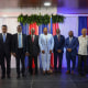 Image: Transitional Council members  after a ceremony to name its president and a prime minister in Port-au-Prince, Haiti