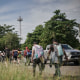 Migrantes viajan en México en una foto de archivo de 2023. 