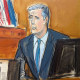 Michael Cohen in courtroom sketch