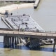 A barge slammed into a bridge in Galveston on Wednesday, May 15,2024.