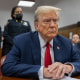 Former President Donald Trump in court