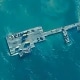 The temporary pier is part of the Joint Logistics Over-the-Shore capability. The U.S. military finished installing the floating pier on Thursday, with officials poised to begin ferrying badly needed humanitarian aid into the enclave besieged over seven months of intense fighting in the Israel-Hamas war.
