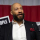 Royce White takes the stage at the Minnesota Republican Party convention at St. Paul's RiverCentre after winning the GOP endorsement in St. Paul, Minn.
