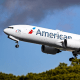 An American Airlines Boeing 777-223 takes off
