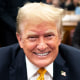 Donald Trump smiles