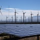 Wind turbines and solar panels